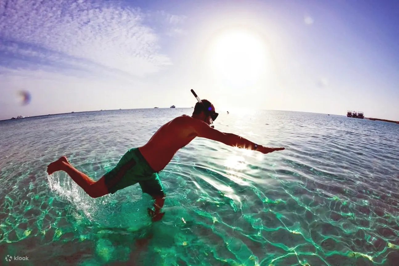 Snorkeling around calm coastal rock zones
