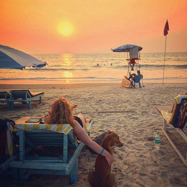 Cavelossim Beach where Sal River meets Arabian Sea in South Goa