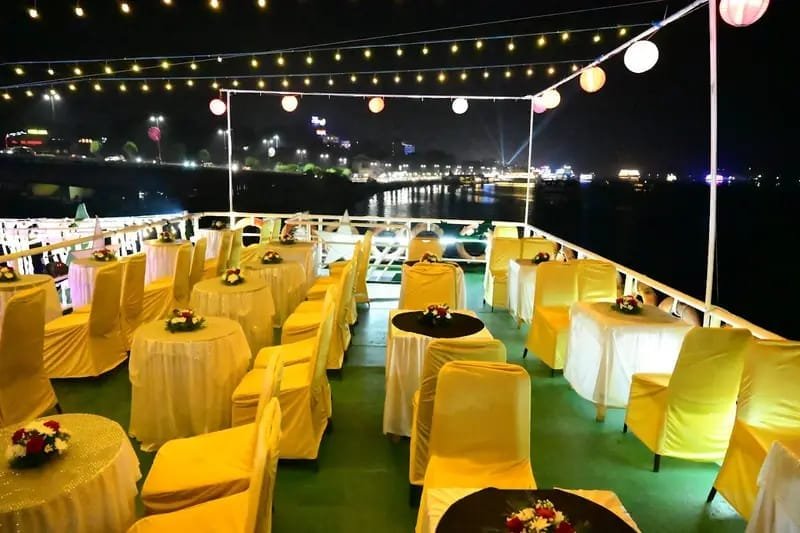 Corporate event and team celebration on a yacht in Goa